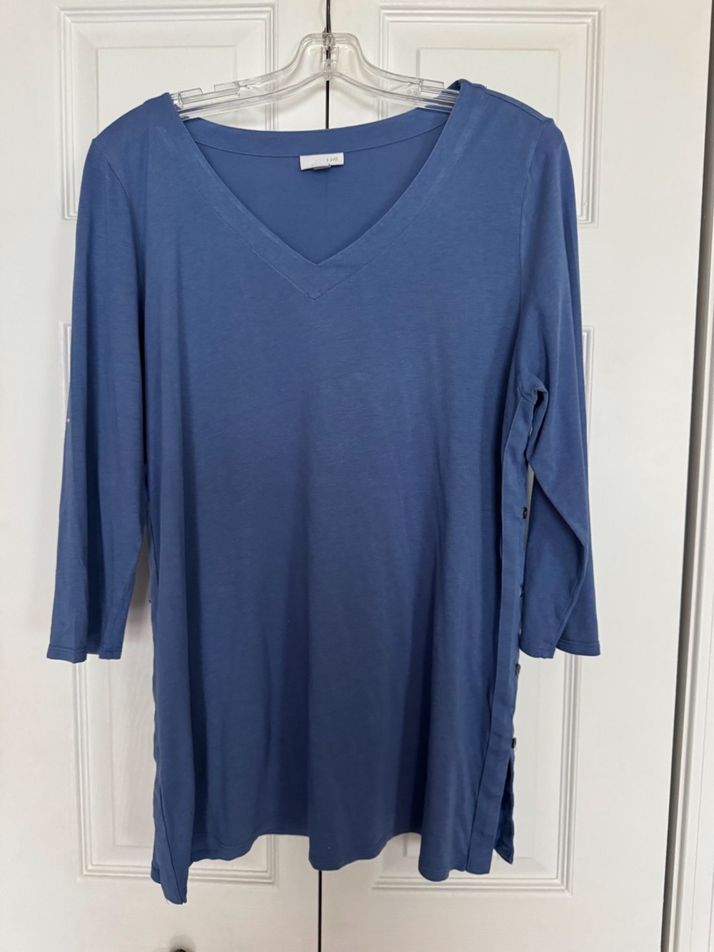 JJill cornflower blue v-neck tunic. Size Large